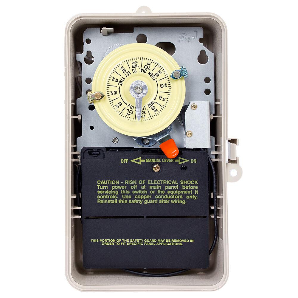 24-Hour 208-277V Mechanical Time Switch, DPST, P