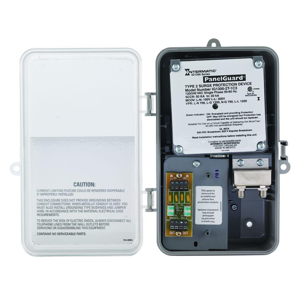 Surge Protective Device, 2 Telephone Lines, 1 Co