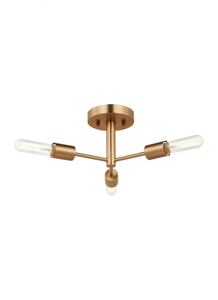 Axis Three Light Semi-Flush Mount