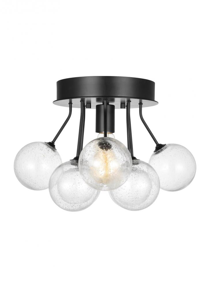 One Light Semi-Flush Mount