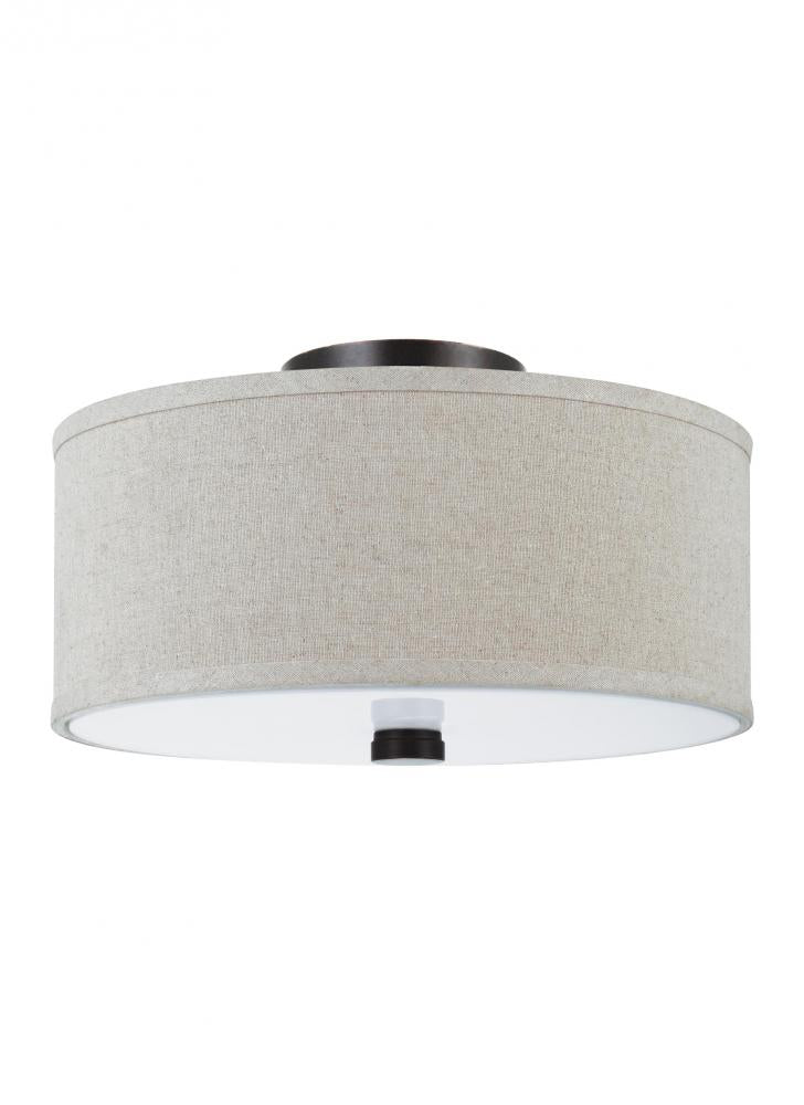 Dayna Shade Pendants Two Light Flush / Semi-Flush Convertible