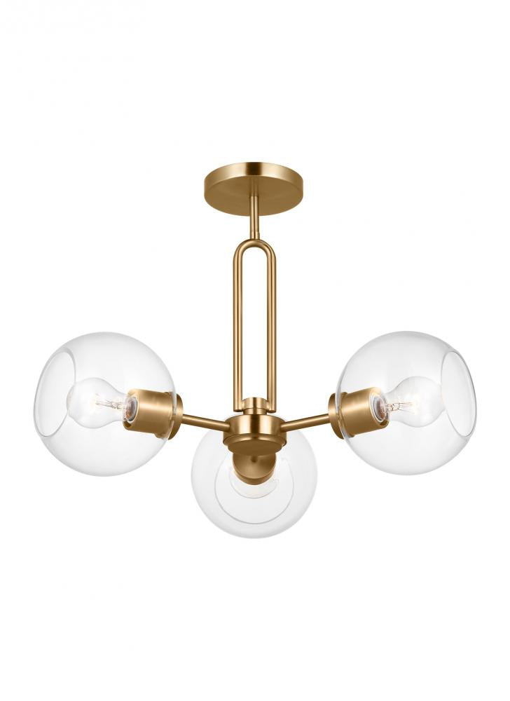 Codyn Three Light Semi-Flush Convertible Pendant