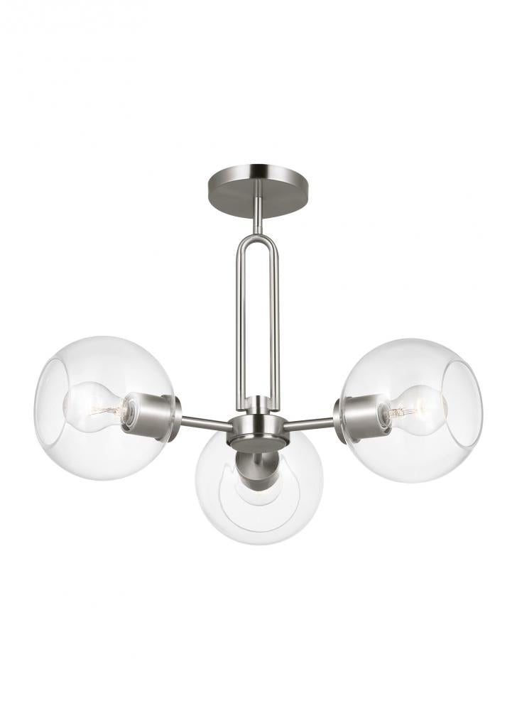 Codyn Three Light Semi-Flush Convertible Pendant