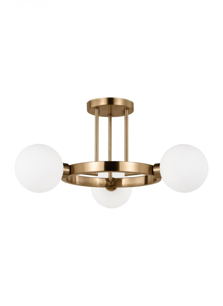 Clybourn Three Light Semi-Flush Mount