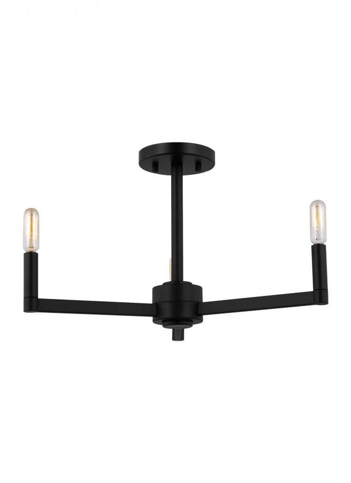 Fullton Three Light Semi-Flush Mount