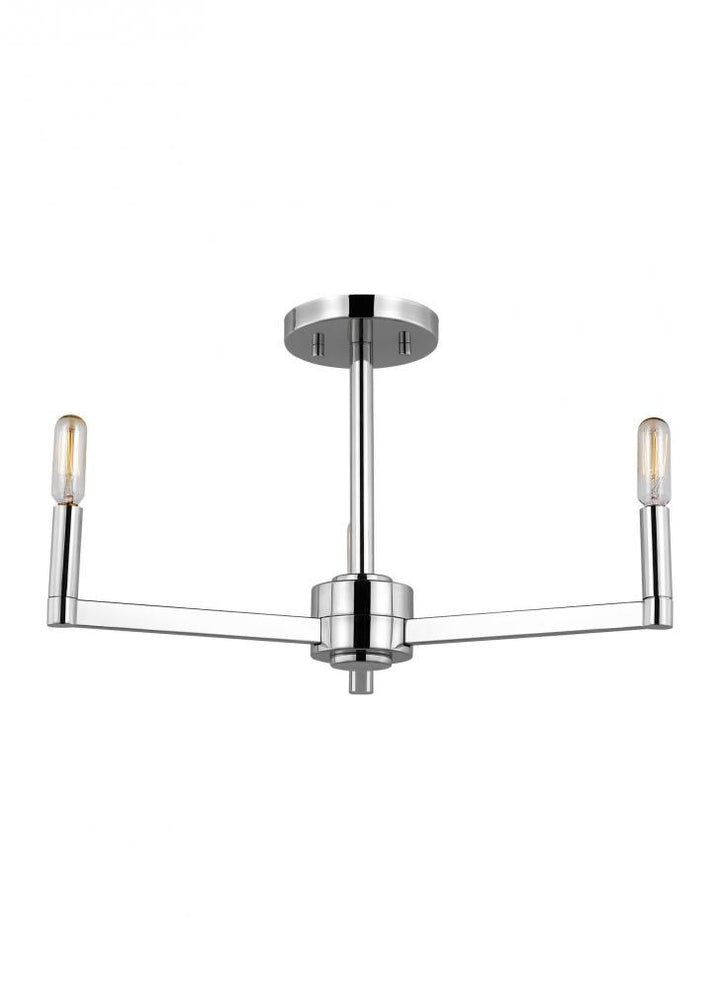 Fullton Three Light Semi-Flush Mount