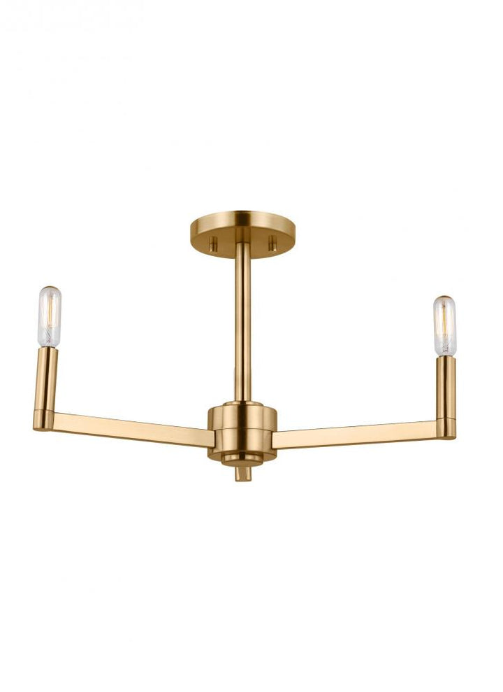 Fullton Three Light Semi-Flush Mount