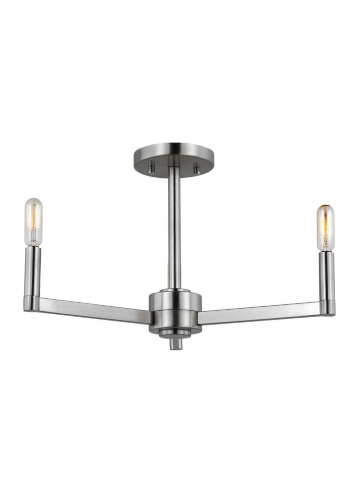 Fullton Three Light Semi-Flush Mount