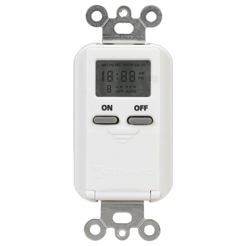 7-Day Standard Programmable Timer, 125 VAC, 15A,