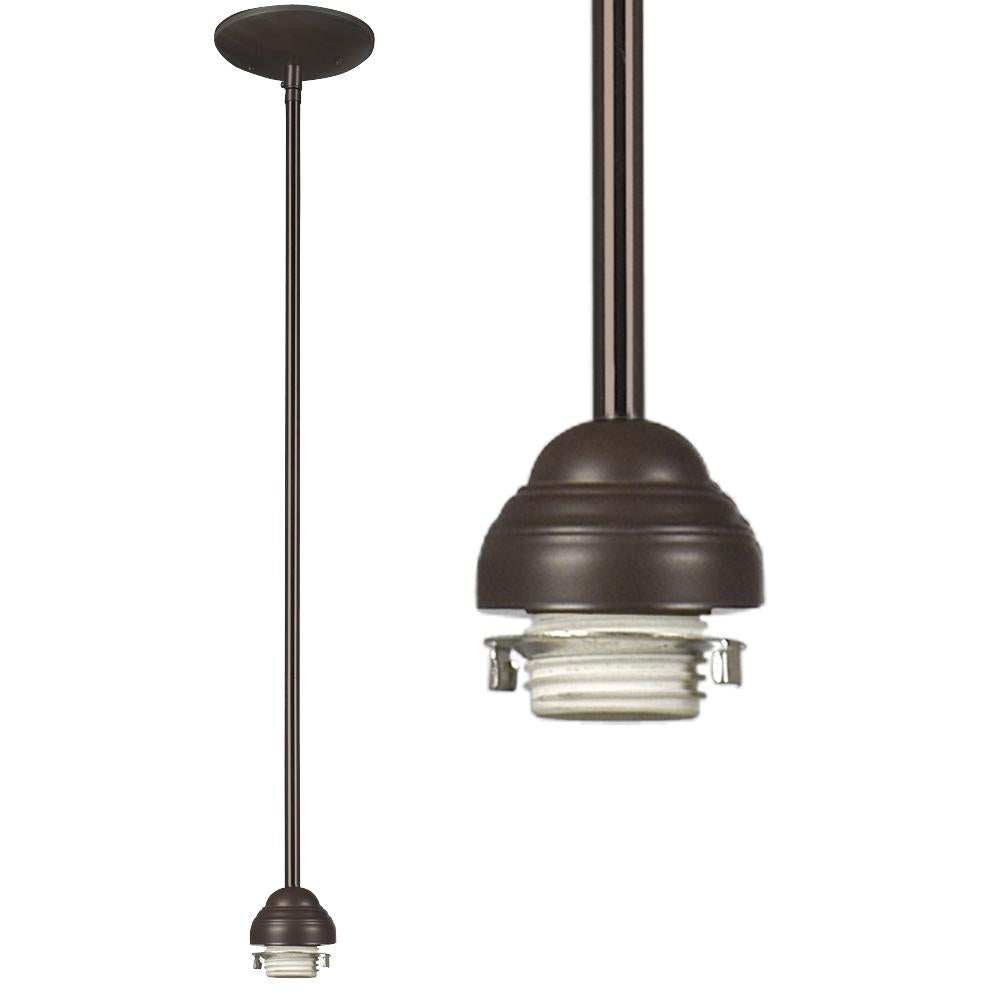 Mini Pendant Holder w/ 6",12",18" Extension Rods - Old Bronze