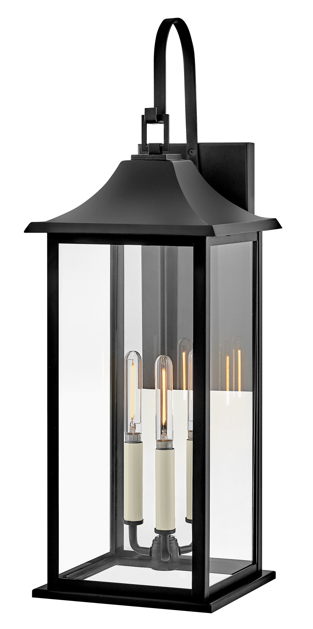 Large Wall Mount Lantern - 81595BK