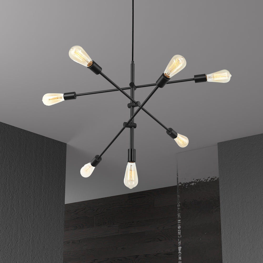 7LT Pendant, Black Finish