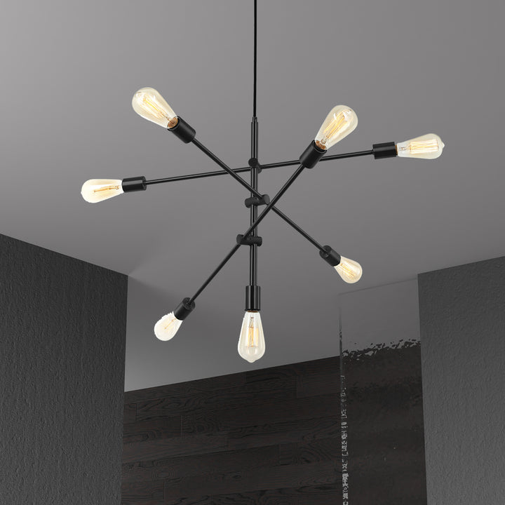 7LT Pendant, Black Finish