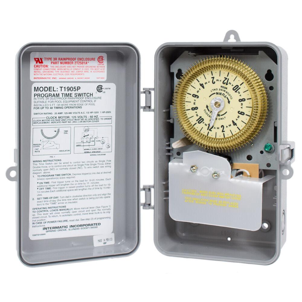 24-Hour Mechanical Time Switch, 125 VAC, 60Hz, S