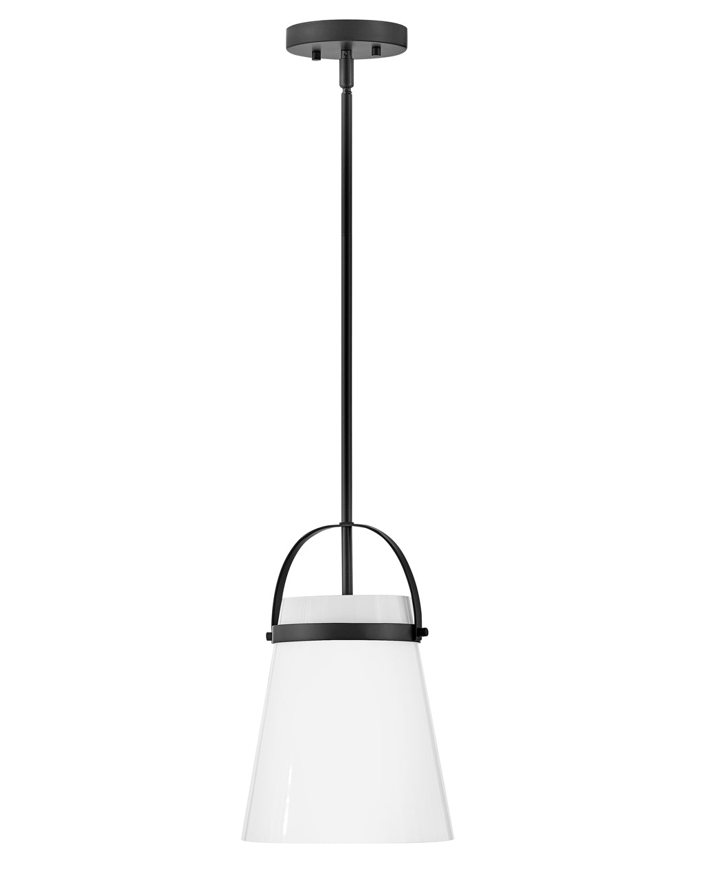 Small Single Light Convertible Pendant - 83057BK