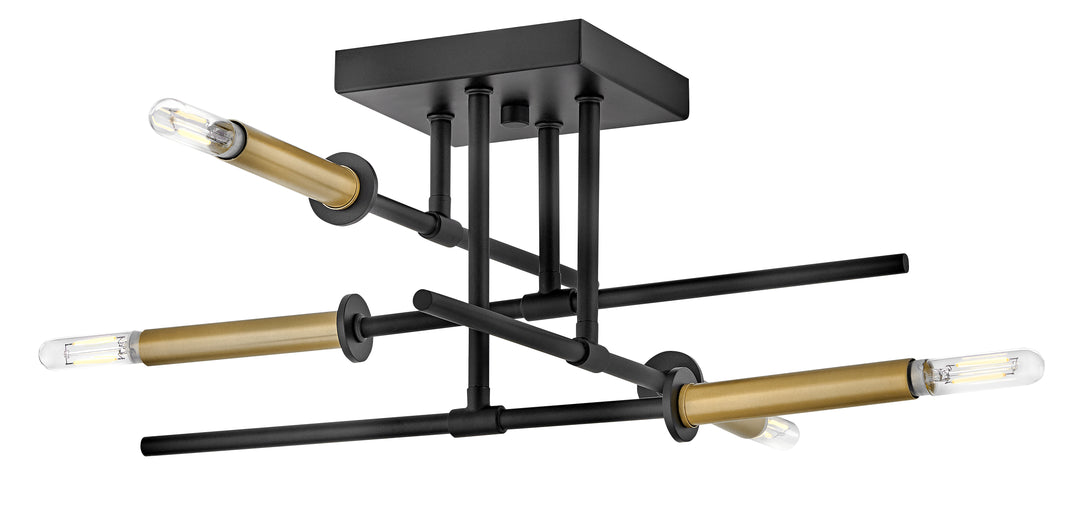 Medium Semi-Flush Mount - 83073BK