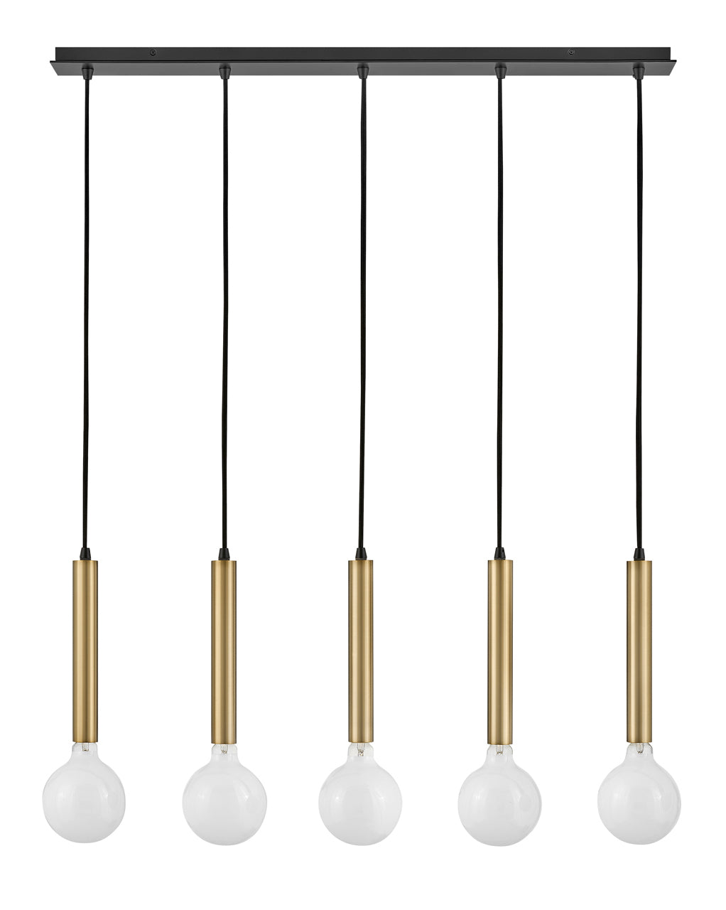 Large Five Light Linear Chandelier - 83206LCB