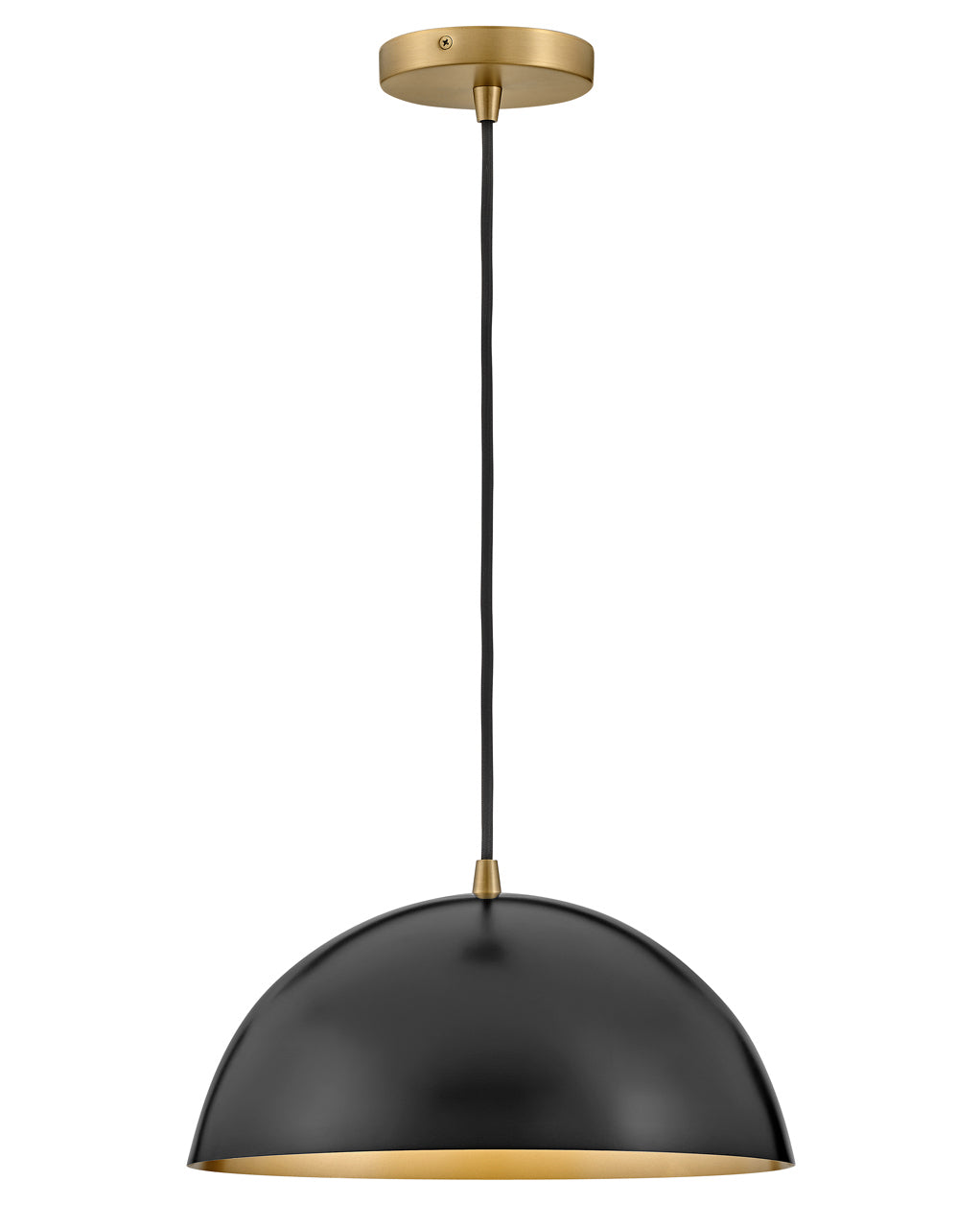 Medium Single Light Pendant - 83307BK