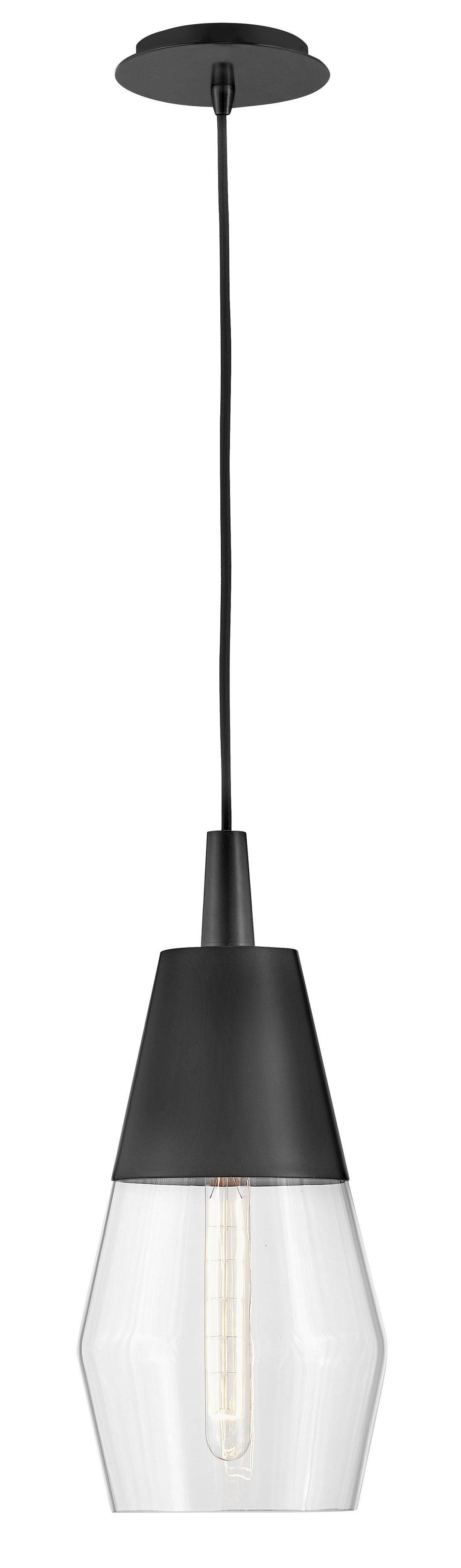 Small Single Light Convertible Pendant - 83397BK