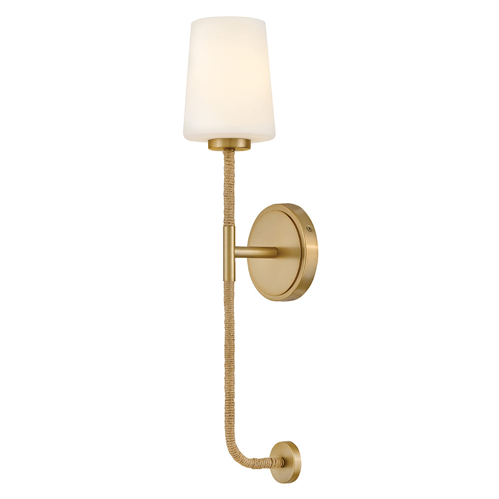 Large Single Light Tall Sconce - 83450LCB-NAT