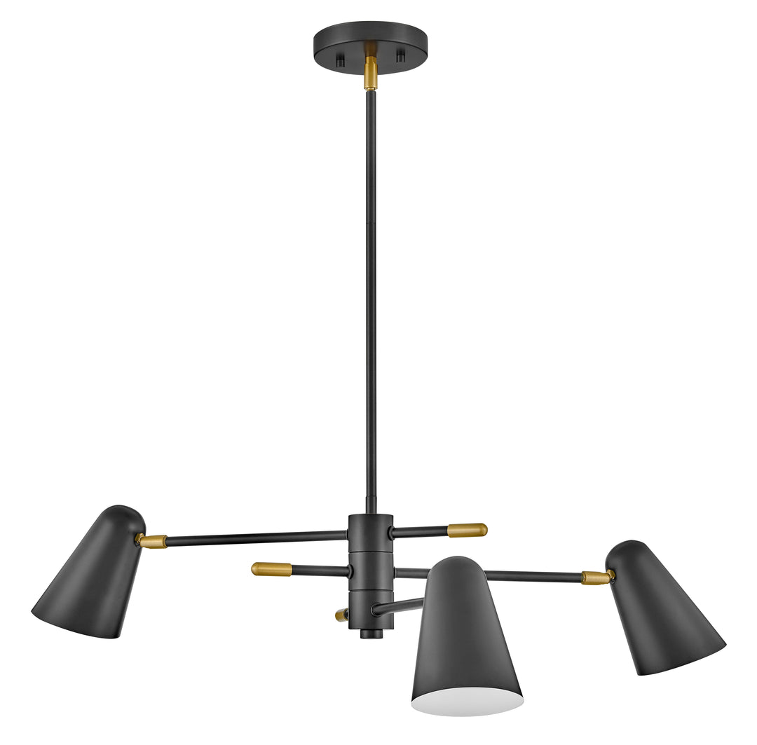 Medium Convertible Mobile Single Tier Chandelier - 83543BK