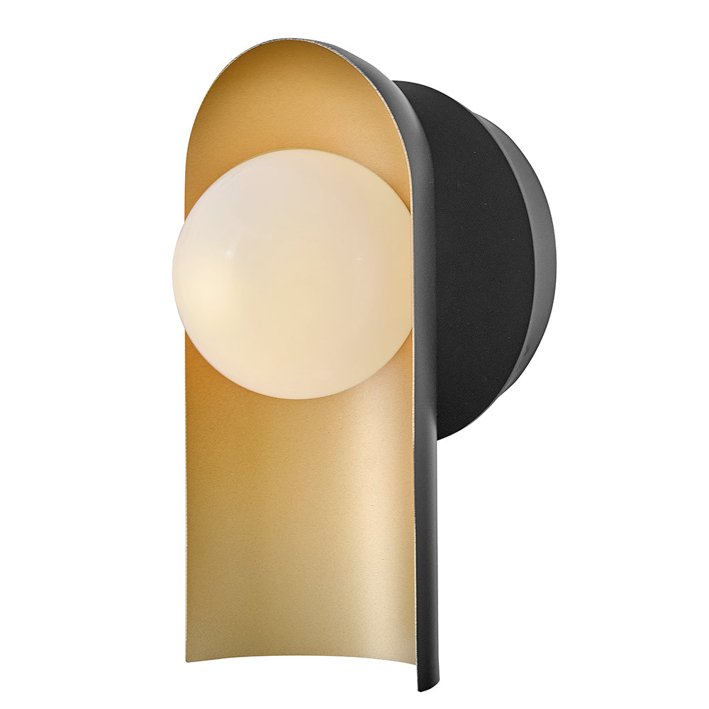 Medium Single Light Sconce - 84230BK-LCB