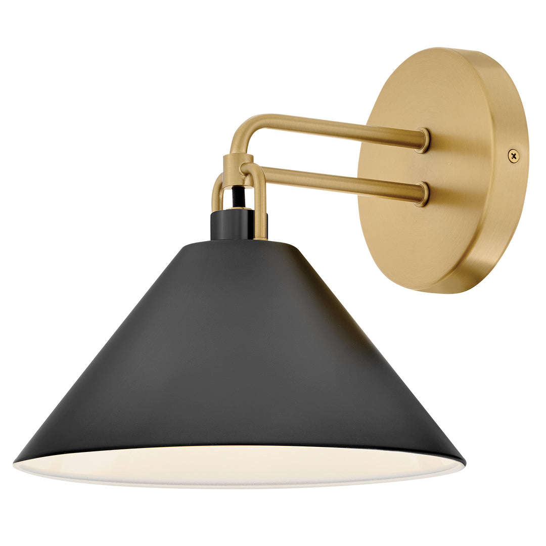 Small Single Light Sconce - 84430LCB-BK