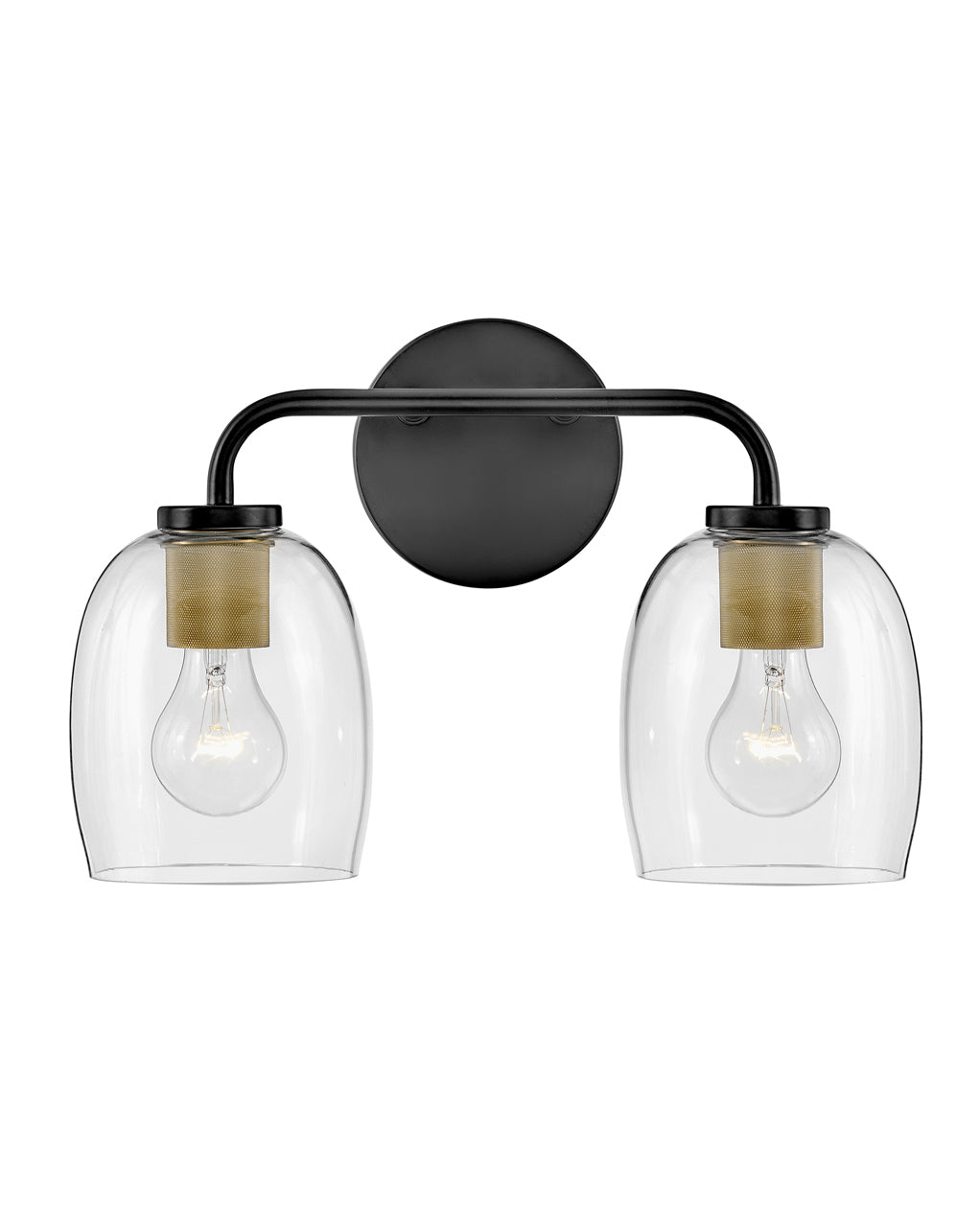 Small Two Light Vanity - 85012BK