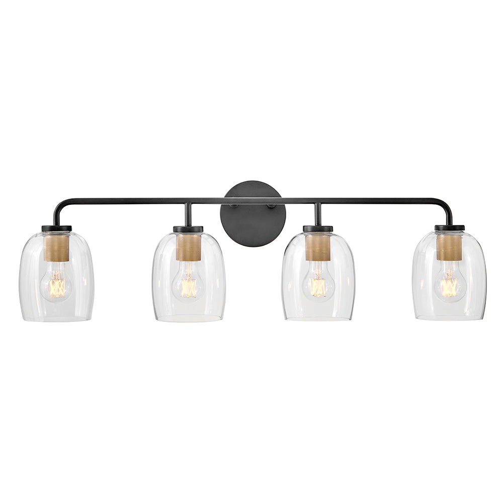 Large Four Light Vanity - 85014BK