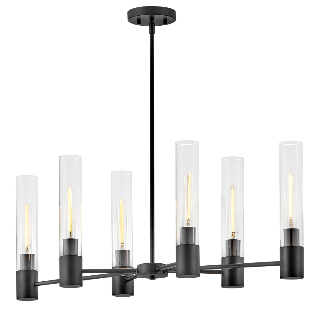 Small Linear Chandelier - 85406BK