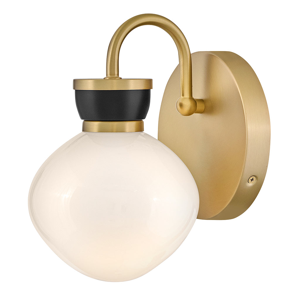 Small Single Light Sconce - 85590LCB-BK
