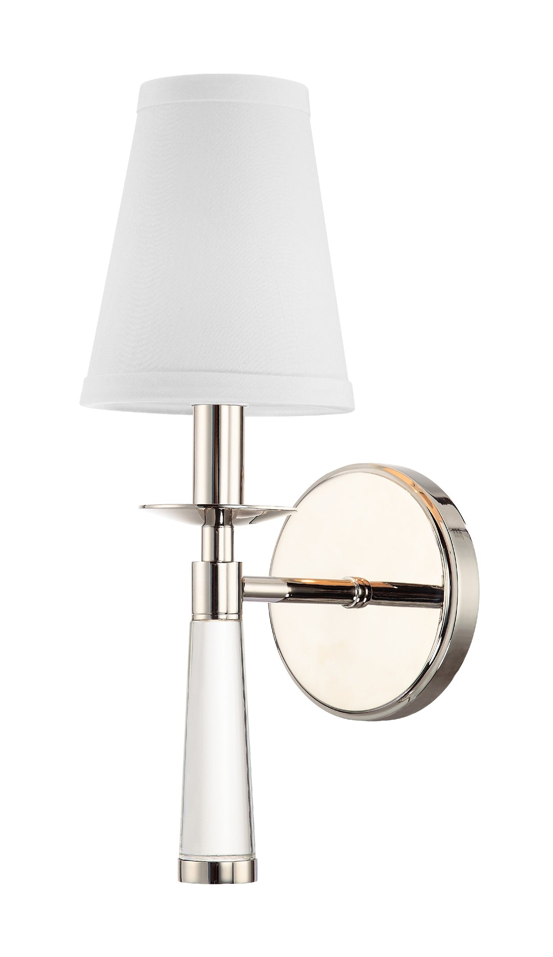 Baxter 1 Light Polished Nickel Sconce