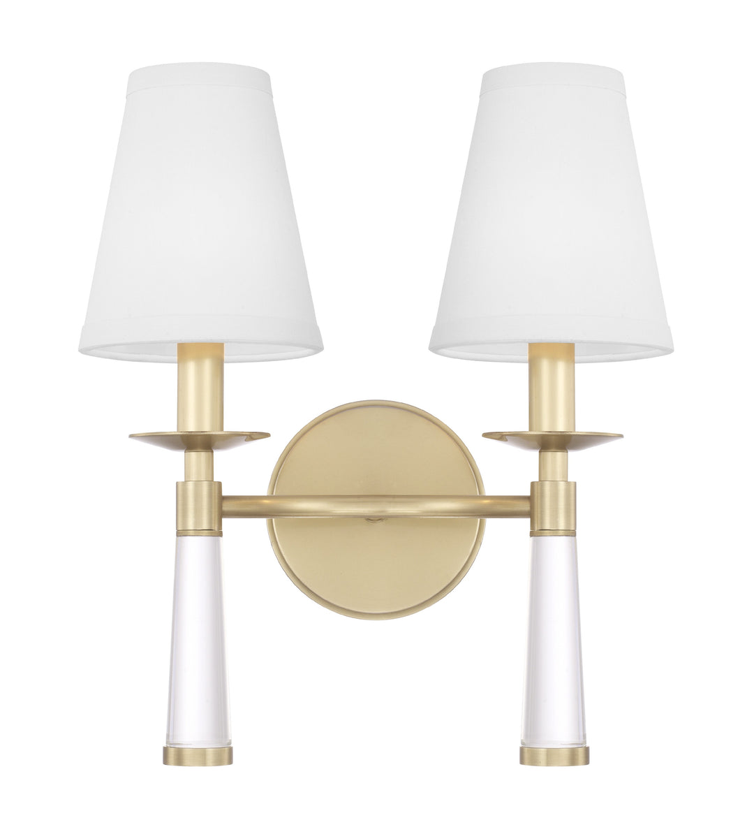 Baxter 2 Light Aged Brass Sconce
