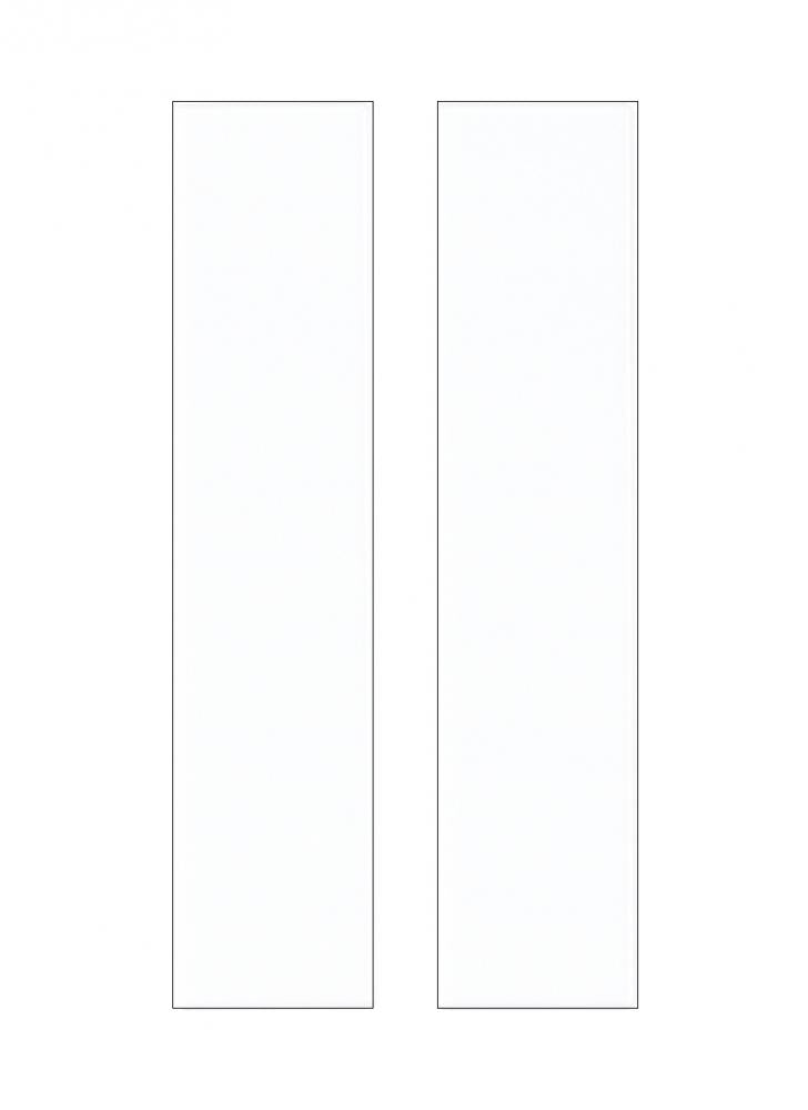 Address light collection traditional white plastic two blank 1/2 address tiles