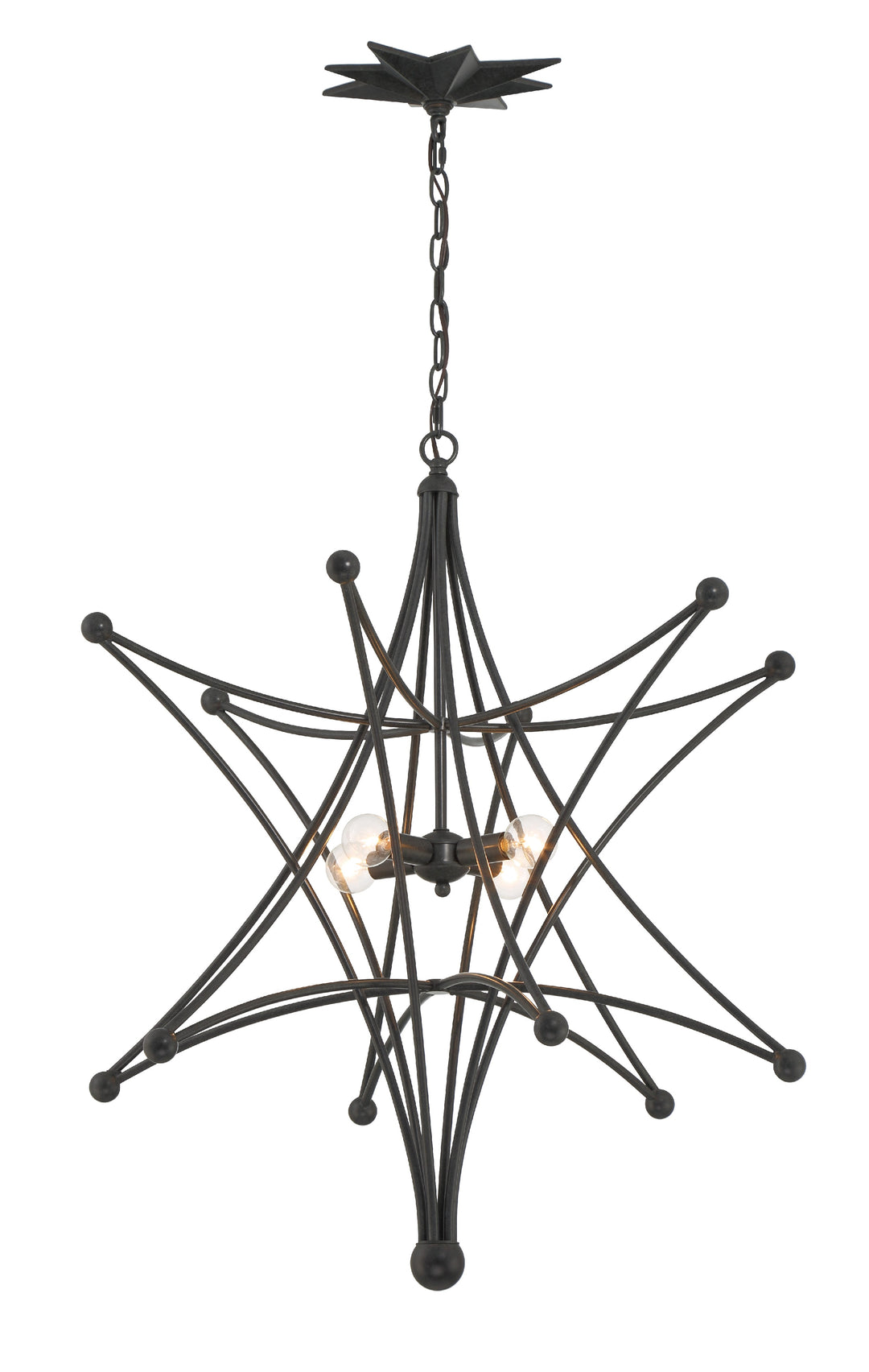 Astro 4 Light Black Chandelier