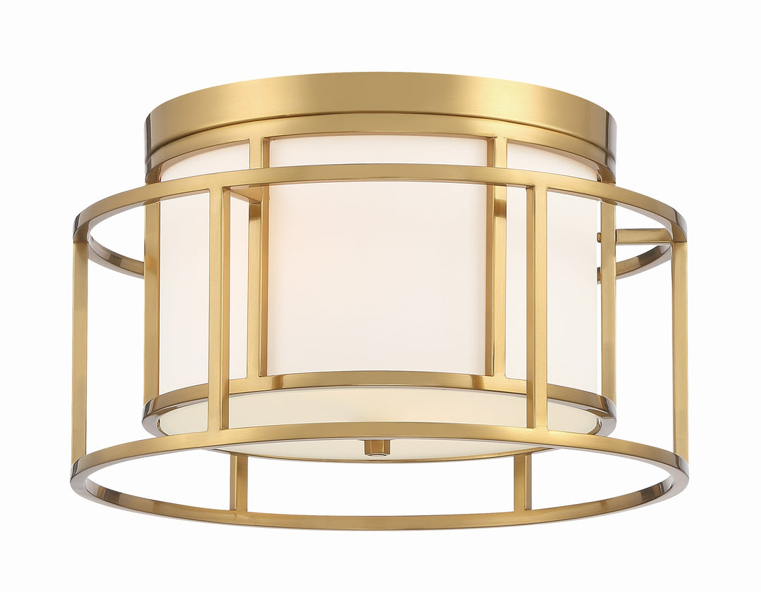 Brian Patrick Flynn Hulton 2 Light Luxe Gold Flush Mount