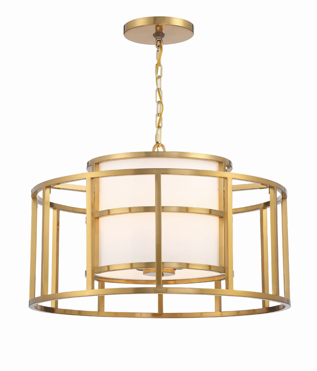 Brian Patrick Flynn Hulton 5 Light Luxe Gold Lantern Chandelier