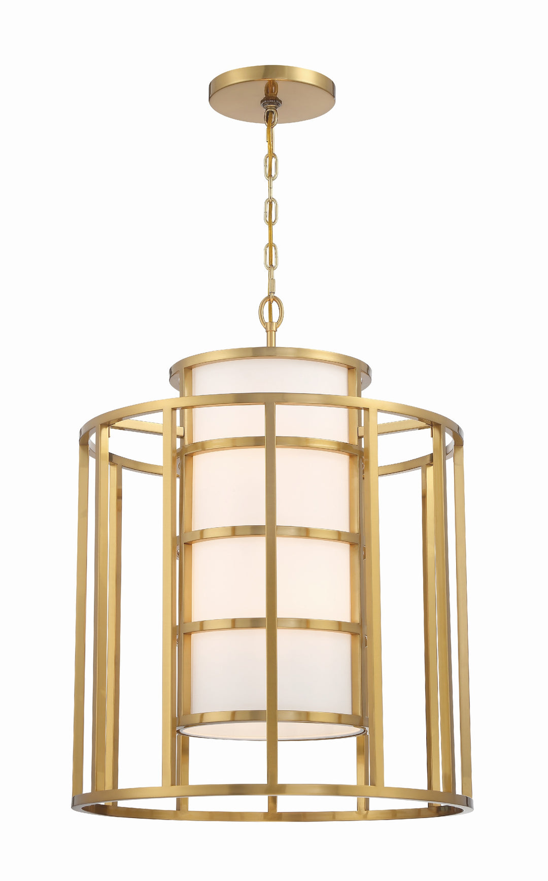 Brian Patrick Flynn Hulton 6 Light Luxe Gold Lantern Chandelier