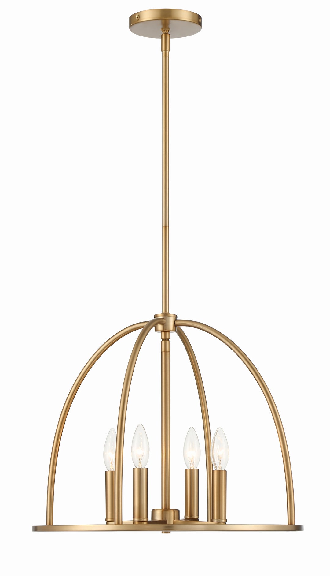 Abbott 4 Light Vibrant Gold Lantern Chandelier