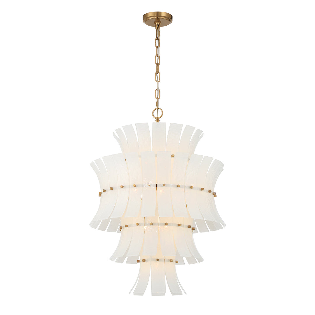 Abigail 13 Light Aged Brass Chandelier