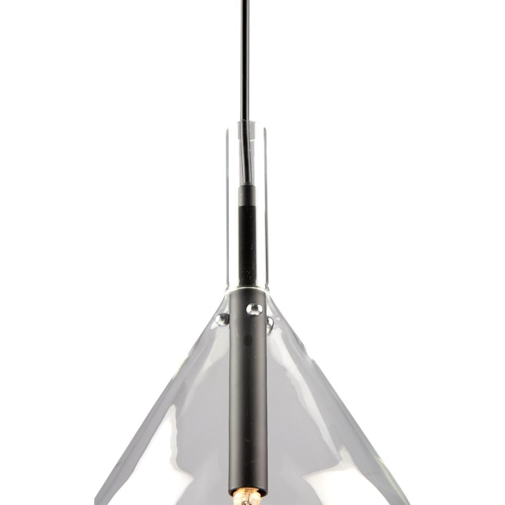 Conic 1 Light Pendant Black