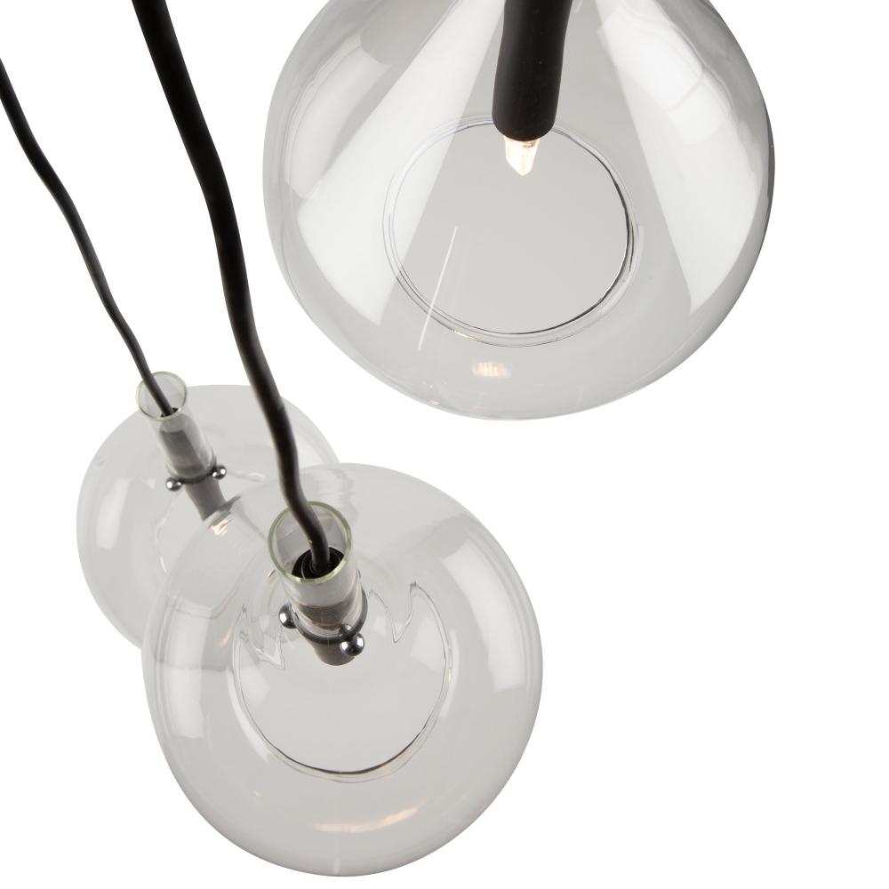 Conic 3 Light Pendant Black
