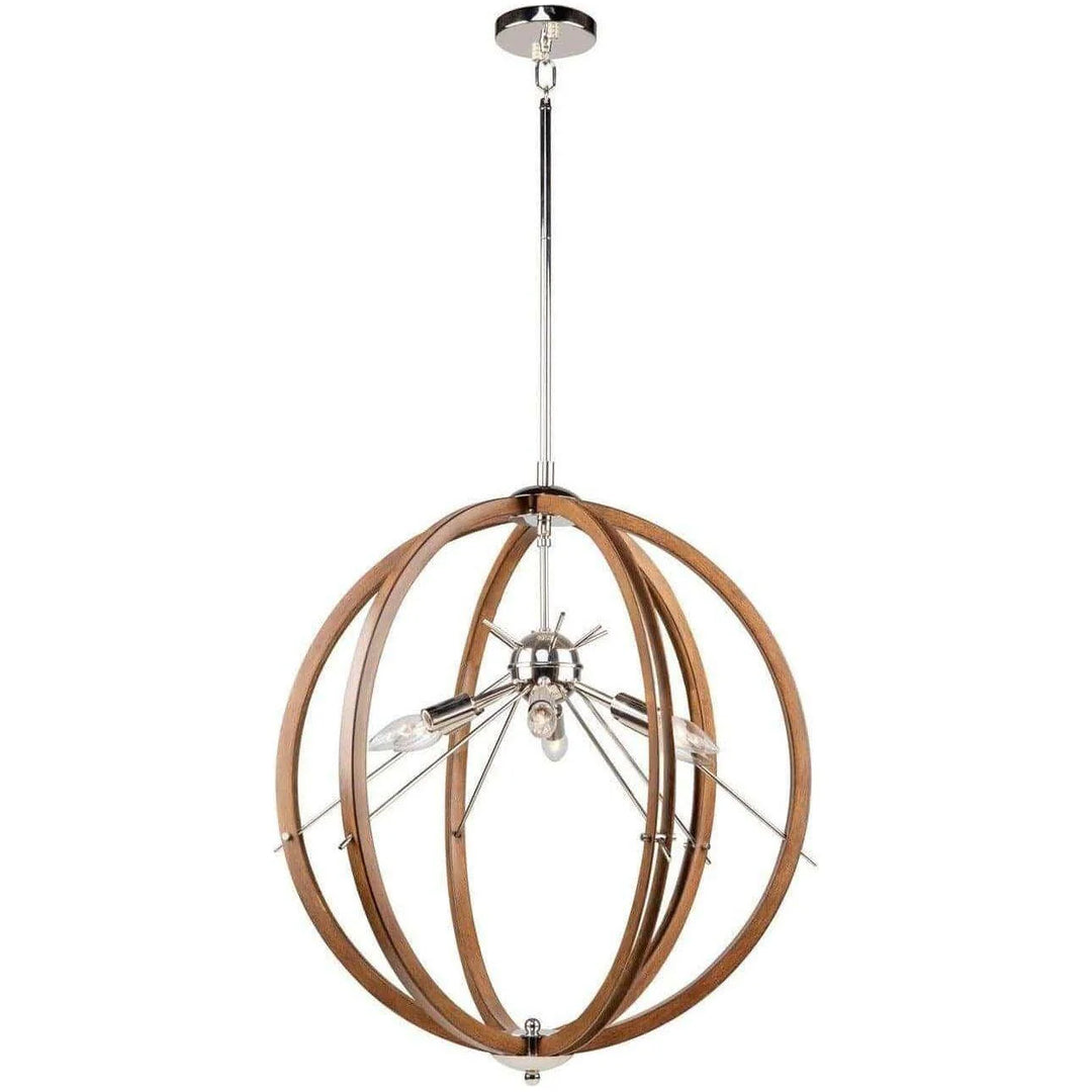 Abbey 6 Light Semi Flush Mount