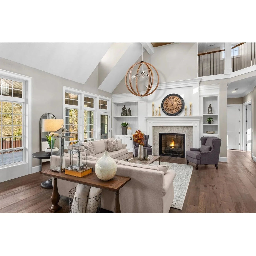 Abbey 6 Light Semi Flush Mount