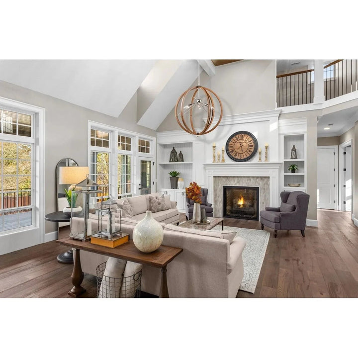 Abbey 6 Light Semi Flush Mount