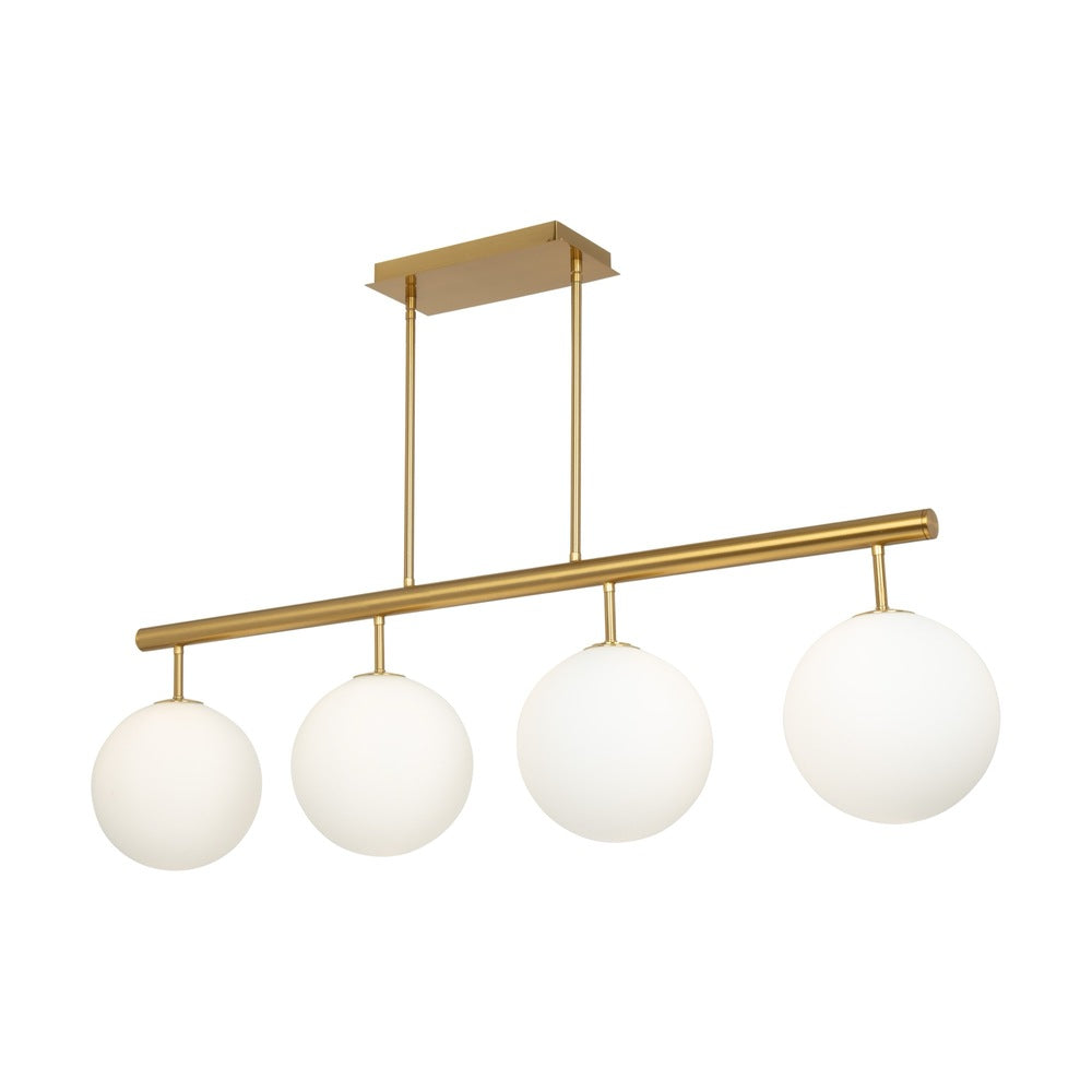 Aurelia Collection 4-Light Island/Pool Table Brass