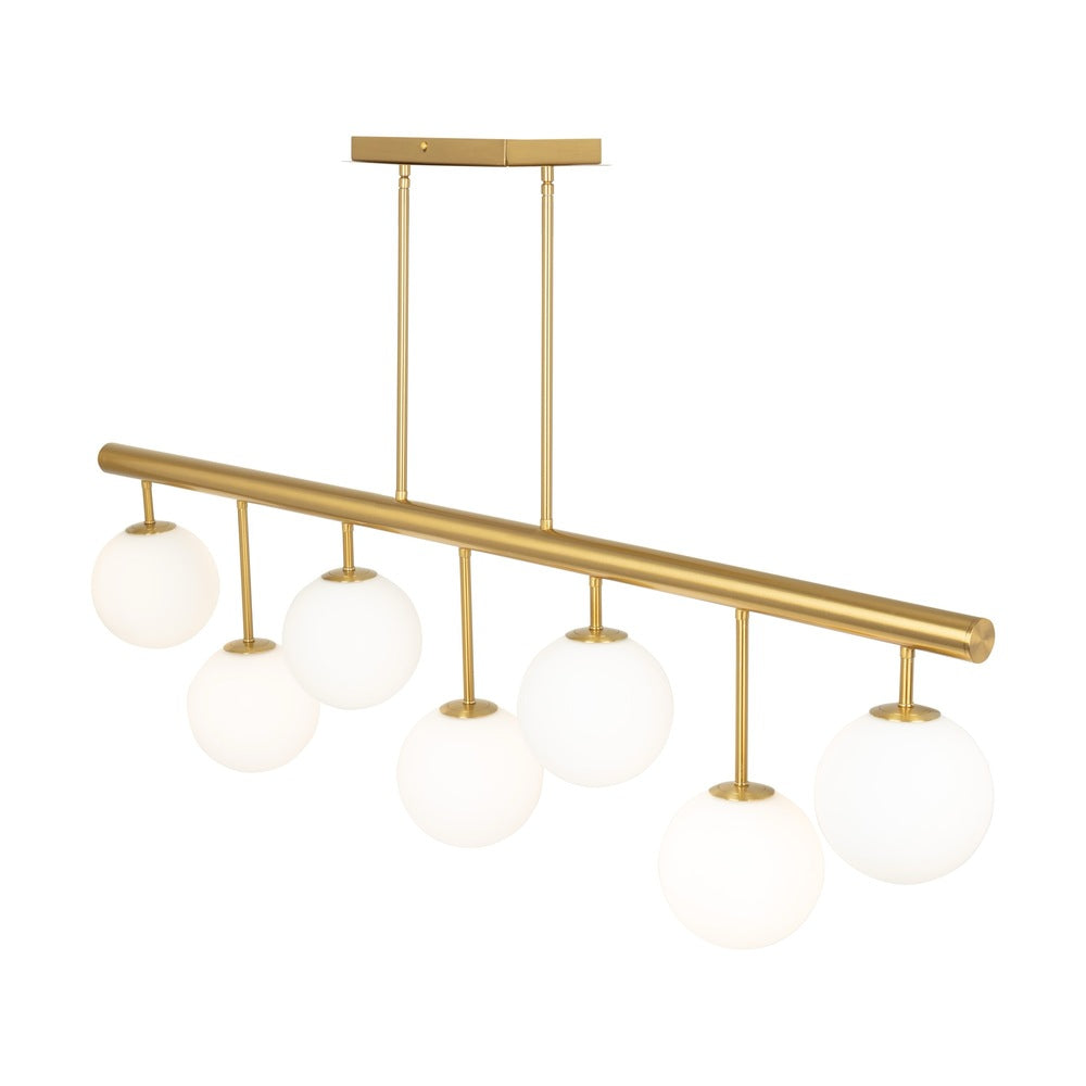 Aurelia Collection 7-Light Island/Pool Table Brass