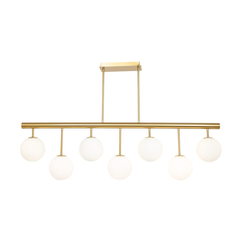 Aurelia Collection 7-Light Island/Pool Table Brass