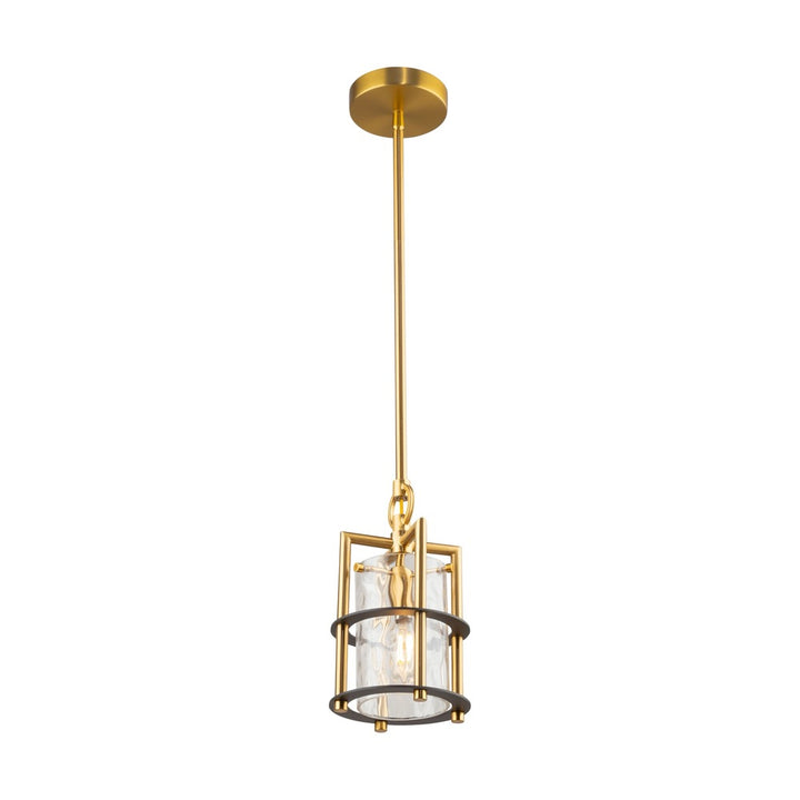 Burford Collection 1-Light Pendant Brass & Black
