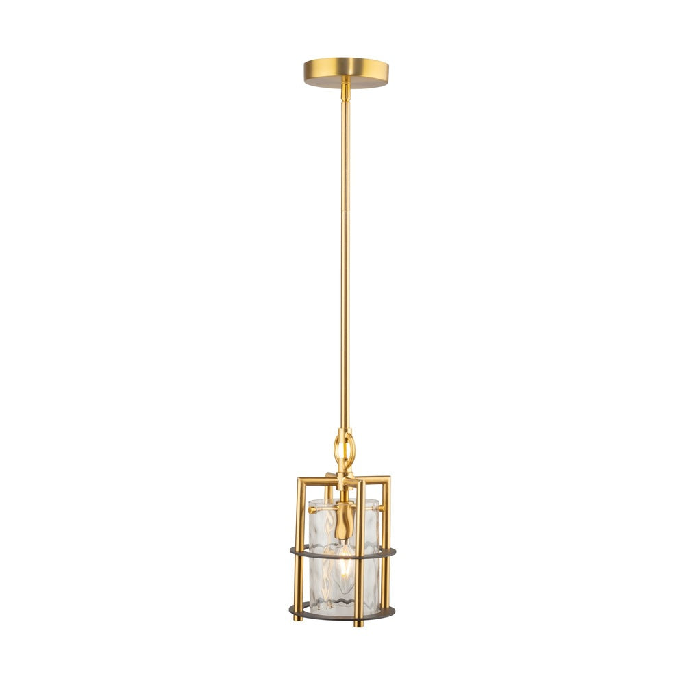 Burford Collection 1-Light Pendant Brass & Black